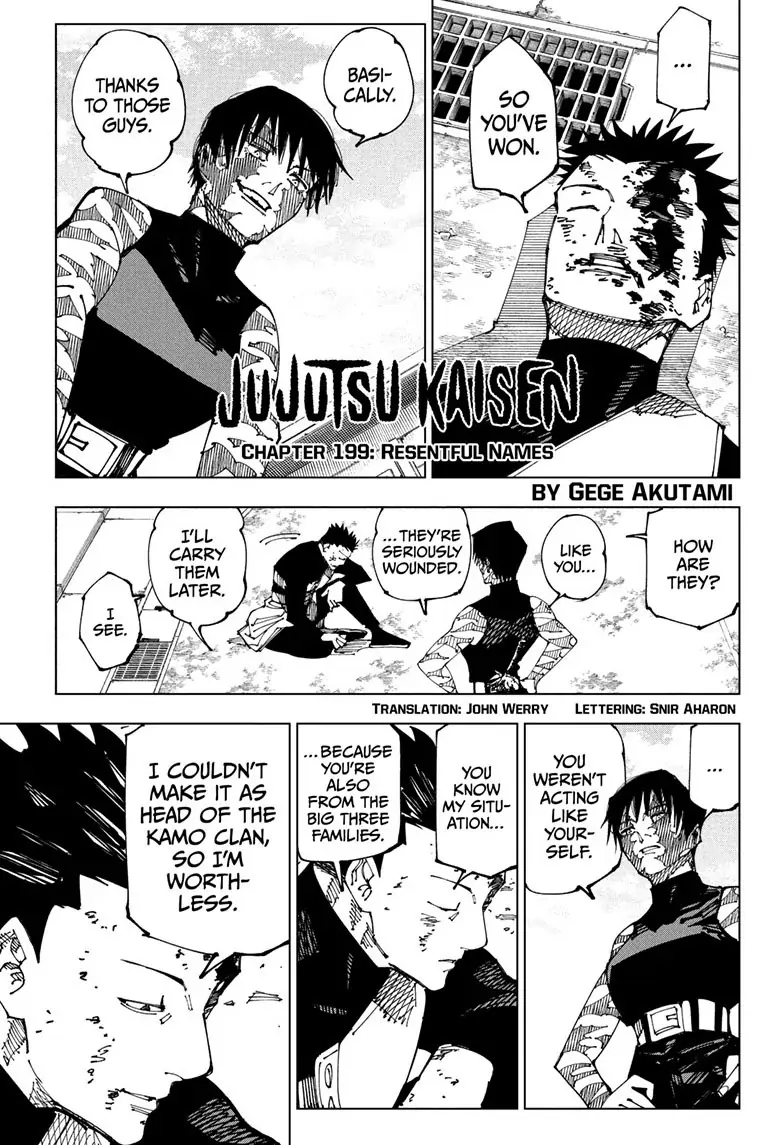 Jujutsu Kaisen, Chapter 199 Image 2