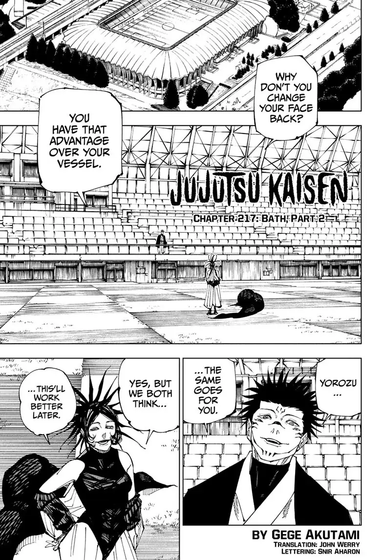 Jujutsu Kaisen, Chapter 217 Image 2