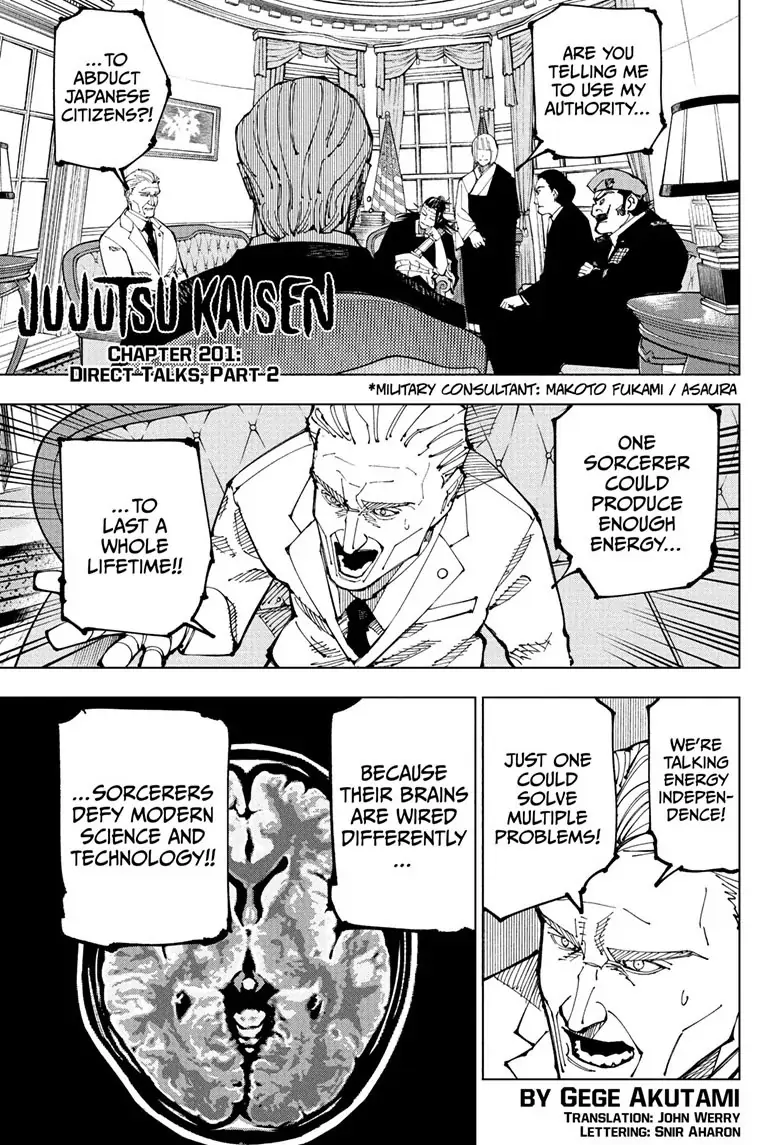 Jujutsu Kaisen, Chapter 201 Image 2