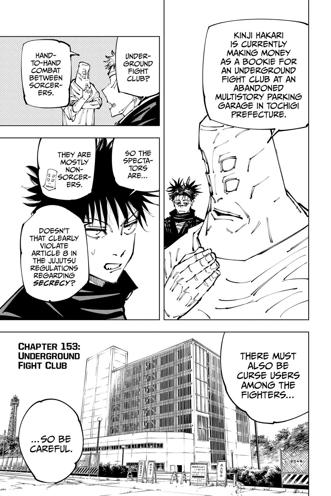 Jujutsu Kaisen, Chapter 153 Image 7